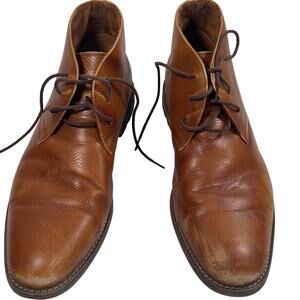 Carlo Morandi Chukka Boots Tan Brown Leather Shoes Men's 10.5D M8983630P-6